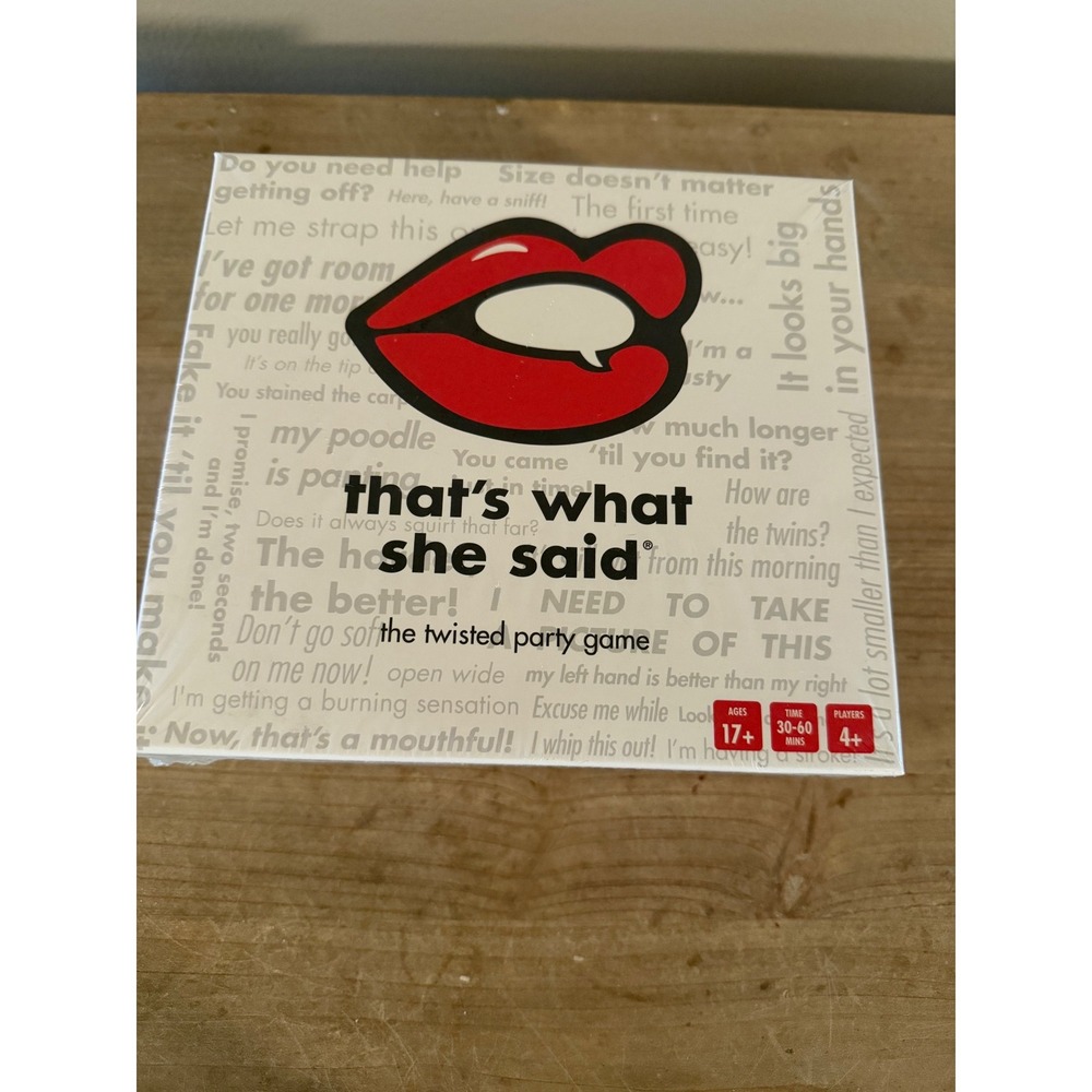 Thats What She Said The Twisted‎ Party Game Adult Card Game New Sealed